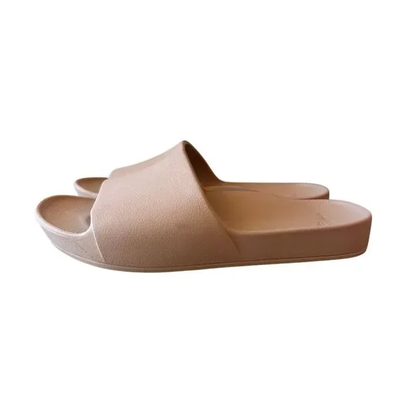Archies Arch Support Slides Tan Unisex women's size 5 men's 4 - Picture 4 of 7